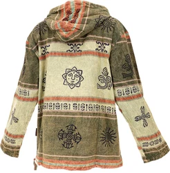 Guru-Shop Sweater Goa Kapuzenshirt Baja Hoody Nepalhoodie 