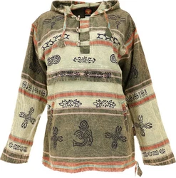 Guru-Shop Sweater Goa Kapuzenshirt Baja Hoody Nepalhoodie 