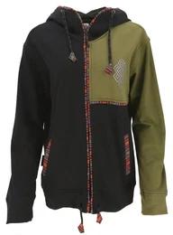 Strickjacke Goa Hoodie Jacke, Ethno Kapuzen Jacke -.. alternative Bekleidung