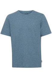T-Shirt Rundhals T-Shirt Kurzarm Stretch Shirt BHWilton 5030 in Blau