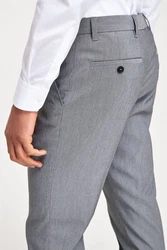 Next Formelle Stretchhose Slim Fit Grau/Hellgrau