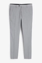 Next Formelle Stretchhose Slim Fit Grau/Hellgrau