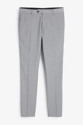 Next Formelle Stretchhose Slim Fit Grau/Hellgrau