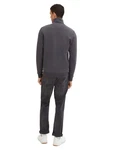 TOM TAILOR Sweatjacke CUTLINE Dunkelgrau/Dunkelblau/Grau