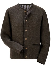 Trachtenstrickjacke Trachtenjacke Herren Trachtenstrickjacke Trachtenjanker Strickjacke mit Knopfleiste