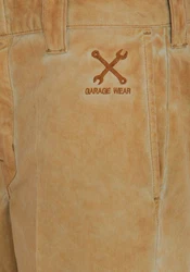 KingKerosin Jeansshorts Garage Wear Beige/Braun/Khaki