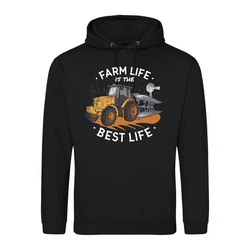 Youth Designz Kapuzenpullover Farm Is The Best Life Herren Hoodie Schwarz/Rot/Dunkelblau/Braun
