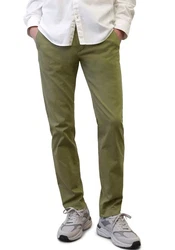 Marc O'Polo Chinohose Regular-Fit Khaki/Weiß