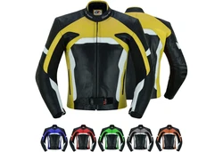 German Wear Motorradjacke GW409J Gelb/Mischfarben/Grün