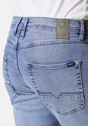 Stooker Men 5-Pocket-Jeans Glendale Slim Straight Fit (Casual Clean Wash) himmelblau