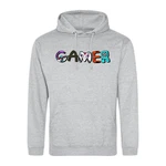 Youth Designz Kapuzenpullover Gamer Hoodie Hellgrau/Grau/Silber