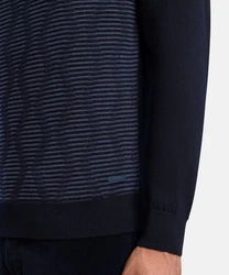Pierre Cardin Strickpullover Turtle Dunkelblau/Blau
