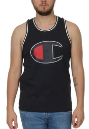 T-Shirt Tank Herren 213384 S19 KK001 NNY/WHT Dunkelblau Wei