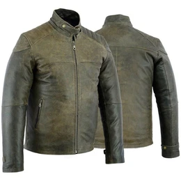 Motorradjacke GW425J Cracker Bikerjacke Lederjacke Cracker Kalbsleder
