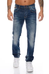 Cipo & Baxx Regular-fit Jeans Herren Jeans Hose Blau/Hellblau