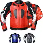 German Wear Motorradjacke GW401J Grau/Mischfarben/Rot/Hellblau/Schwarz
