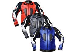 German Wear Motorradjacke GW401J Hellblau/Blau