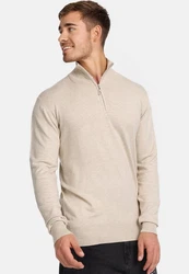Indicode Strickpullover Frankie Khaki/Beige/Braun