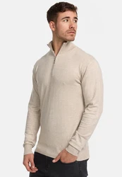 Indicode Strickpullover Frankie Khaki/Beige/Braun