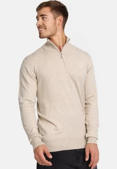 Indicode Strickpullover Frankie Khaki/Beige/Braun Indicode Strickpullover Frankie Khaki/Beige/Braun