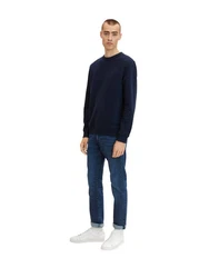 TOM TAILOR 5-Pocket Jeans Slim-Fit Jeans Blau/Dunkelblau/Hellblau