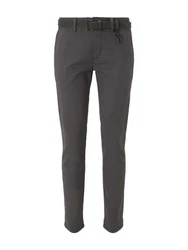 TOM TAILOR Denim Chinohose Strukturierte mit Gürtel Anthra (23975)