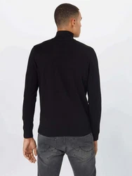 SELECTED HOMME Rundhalspullover Berg schwarz