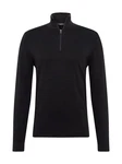 SELECTED HOMME Rundhalspullover Berg schwarz
