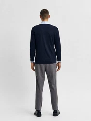 SELECTED HOMME Strickpullover SLHROME nachtblau