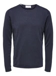 SELECTED HOMME Strickpullover SLHROME nachtblau