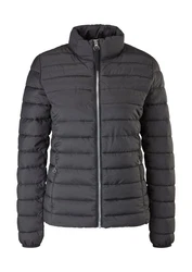 s.Oliver Steppjacke Leichte Jacke Dunkelgrau/Schwarz/Grau