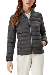 s.Oliver Steppjacke Leichte Jacke Dunkelgrau/Schwarz/Grau