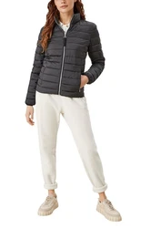 s.Oliver Steppjacke Leichte Jacke Dunkelgrau/Schwarz/Grau