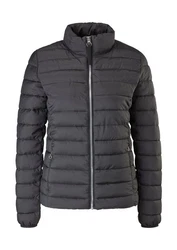 s.Oliver Steppjacke Leichte Jacke Dunkelgrau/Schwarz/Grau