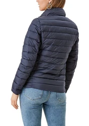 s.Oliver Steppjacke Leichte Jacke Dunkelblau/Hellblau/Blau
