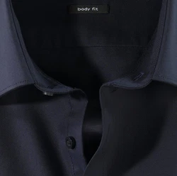 OLYMP Businesshemd Level Five Dunkelblau/Schwarz
