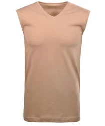 RAGMAN Bodywear V-Neck Khaki/Braun/Beige