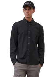 Marc O'Polo Hemd (OCS) Businesshemd Khaki/Dunkelgrau