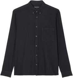 Marc O'Polo Hemd (OCS) Businesshemd Khaki/Dunkelgrau
