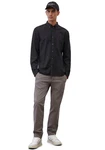 Marc O'Polo Hemd (OCS) Businesshemd Khaki/Dunkelgrau