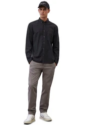Marc O'Polo Hemd (OCS) Businesshemd Khaki/Dunkelgrau