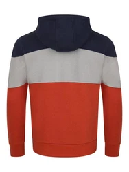 riverso Herren Kapuzenpullover RIVRemo RIVJamie Hoodie Sweatshirt Navy-Dawn Grey-Rusty Ochre Red