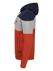 riverso Herren Kapuzenpullover RIVRemo RIVJamie Hoodie Sweatshirt Navy-Dawn Grey-Rusty Ochre Red