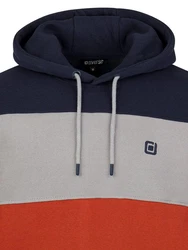 riverso Herren Kapuzenpullover RIVRemo RIVJamie Hoodie Sweatshirt Navy-Dawn Grey-Rusty Ochre Red