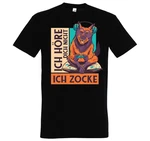 Youth Designz T-Shirt Ich Hre Dich Nicht, Ich Zocke Braun/Schwarz/Rot