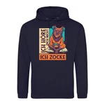 Youth Designz Kapuzenpullover Ich Hre Dich Nicht Ich Zocke Herren Hoodie Dunkelblau/Blau/Braun/Grau
