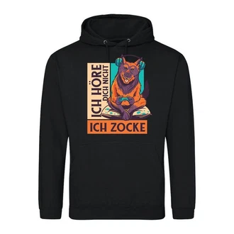 Youth Designz Kapuzenpullover Ich Hre Dich Nicht Ich Zocke Herren Hoodie
