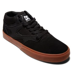 DC Shoes Kalis Vulc Mid Sneaker Schwarz/Braun/Dunkelbraun/Orange