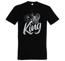 Youth Designz T-Shirt King Krone Herren Shirt Schwarz/Rot/Lila/Bordeaux/Grün