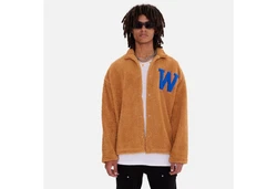 COFI Casuals Winterjacke Oversize Jacke Teddy Orange/Braun